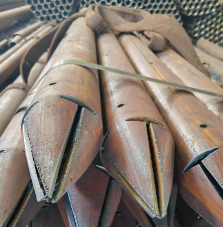 黔南出尖打孔加工无缝注浆钢花管注浆管厂家